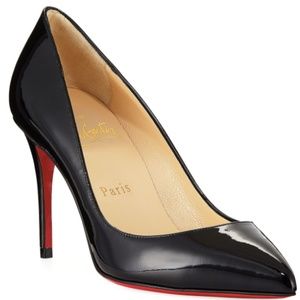 CHRISTIAN LOUBOUTIN Black Pigalle 85mm sz 40